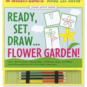  Ready, Set, Draw Flower Garden (How to Draw Activity Book) (Young 