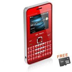   SIM Unlocked Red Cell Phone with Micro 4GB Memory Card  Overstock