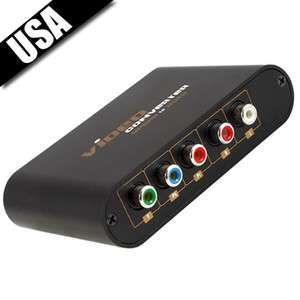 Component YPbPr/RGB to HDMI Converter Box HDCP HDTV For XBOX PS3 DVD 