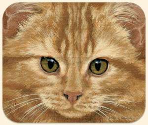 Orange Tabby CAT MOUSE PAD Adeline Halvorson  