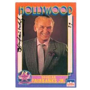 Douglas Fairbanks Jr. Autographed/Hand Signed Hollywood Walk of Fame 