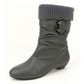   Womens Edith 1 Buckle Accent Flat Ankle Boots  Overstock