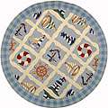 Blue Oval, Square, & Round Area Rugs from  Buy Shaped 