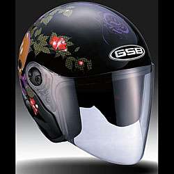 GSB Womens Heart Breaker Open Face Motorcycle Helmet  