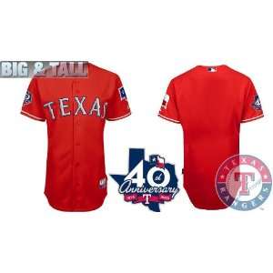 Big & Tall Gear   Texas Rangers Authentic MLB Jerseys BLANK RED 