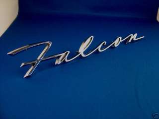 Vintage Ford Falcon Chrome Script Emblem  