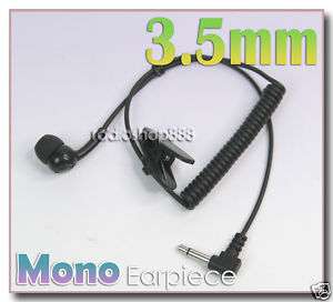 Mono Earpiece with 3.5mm plug for speaker /mic(Listen)  