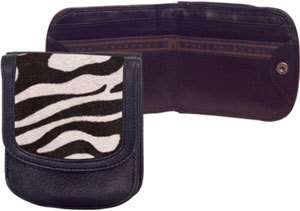 ORIGINAL Leather Taxi Wallet by Alicia Klein® Zebra NWT  