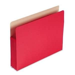  Smead  Colored File Pocket ,Pkt ,Ltr ,5.25 ,Exp ,Rd (Pack 