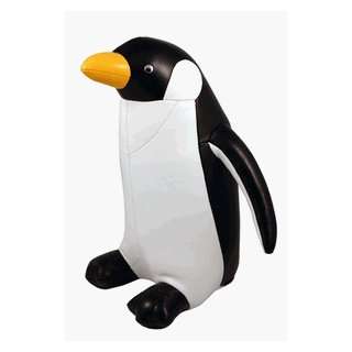  Streamline Penguin Faux Leather Bookend