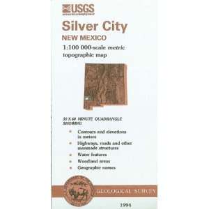 com Silver City, New Mexico  1100 000 scale metric topographic map 