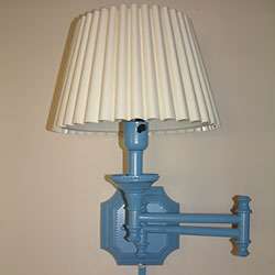 Orchard Blue Swing Arm Wall Lamp  