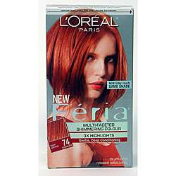 Oreal Feria #74 Deep Copper Hair Color (Pack of 3)  