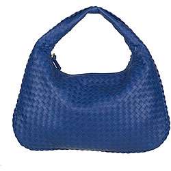 Bottega Veneta Blue Leather Hobo Bag  Overstock