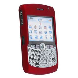 Red Rubber Coated Case for Blackberry Curve 8300  Overstock