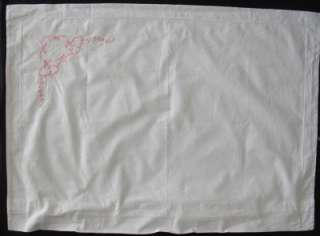 Vintage Cotton embroidered Duvet Cover Center opening 68x79+ 2 
