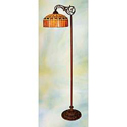 Tiffany style Stained Glass Floor Bridge Lamp  Overstock