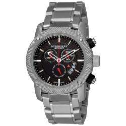 Burberry Mens Sport Stainless Steel Chronograph Watch  Overstock 