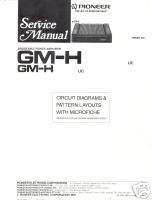 PIONEER SERVICE MANUAL Power Amplifier GM GM H  