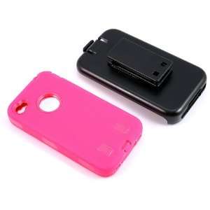  Smile Case Full Protection Case Hot Pink for AT&T iPhone 4 