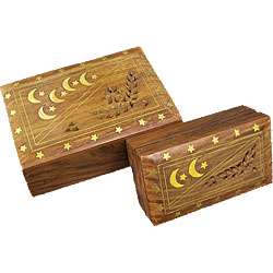 Moon Star Two piece Jewelry Box Set (India)  Overstock