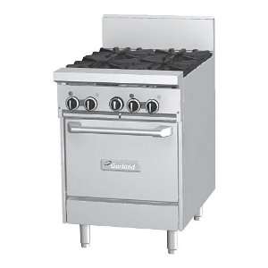   Starfire Pro 24 Gas Restaurant Range   4 Burners w/ Oven Appliances