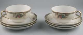  Antique Noritake China GRASMERE Set 2 Cups Saucers Free Shipping