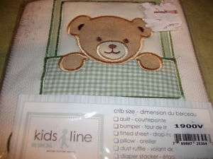 Kidsline Dream Teddy Bears Valance Stars Green New  