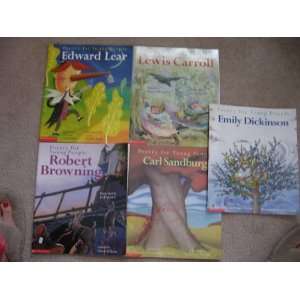  Five Book Set   Lewis Carroll, Carl Sandburg, Edward Lear, Robert 