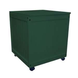   92 007 Storage Cube with Casters   Hunter Green Patio, Lawn & Garden