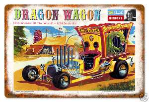 Dragon Wagon Circus Big Top reproduction metal sign  