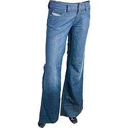 Diesel Womens Pacee Ultra Wide leg Jeans  Overstock