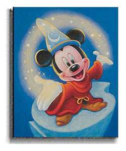 Disney Sorcerer Mickey Fantasia Magic Canvas Art  