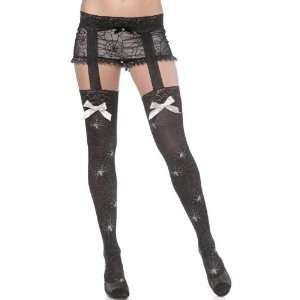  Smiffys Large Witch Stockings/Tights Lady Halloween Fancy 
