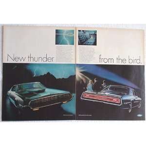  1968 Ford Thunderbird 2 Page Print Ad (1742)