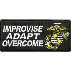  Improvise Adapt Overcome Us Marines Patch, 4x1.75 inch 