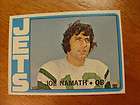 1972 Topps 100 Joe Namath Jets VG  