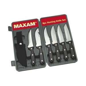  Maxam 8pc Hunting Knife Set: Sports & Outdoors