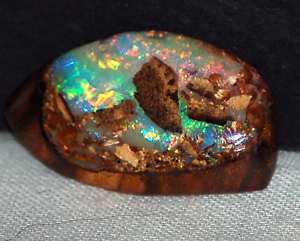 Koroit Boulder Opal Freeform Cabochon Multicolor Fire  