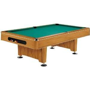   Foot Oak Eliminator Pool Table with Drop Pockets