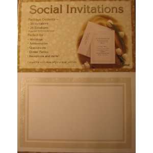  Create Your Own Social Invitations (25 cards w/ envelopes 