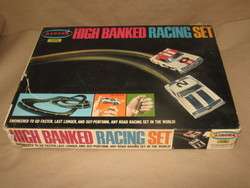 Aurora High Banked Model Motoring Raceing Set in Box 1969 NR  