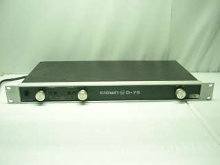Crown Amcron D 75 D75 Stereo Power Amplifier Amp  