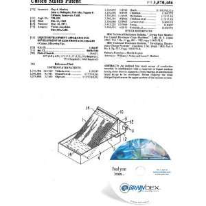  NEW Patent CD for LIQUID DEVELOPMENT APPARATUS FOR DEVELOPMENT 