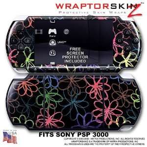   on Black WraptorSkinz Skin and Screen Protector Kit fits Sony PSP 3000