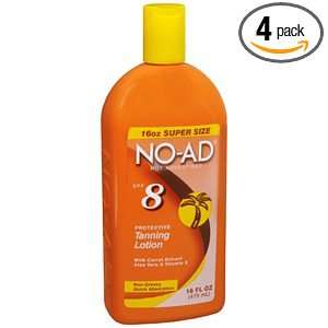  No Ad Sunscreen Lotion SPF 8 16 Ounces (Pack of 4) Health 