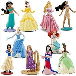   pc  Princess Figure Play Set cake topper figurine  