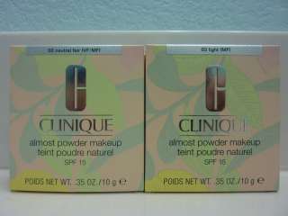 Clinique Almost Powder Makeup SPF 15 BNIB 0.35 oz (You Pick)  