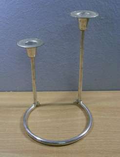 60´s Silver   Plated Candle Holder #M  