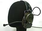 element tactical headset od for icom ptt 2 pin radio